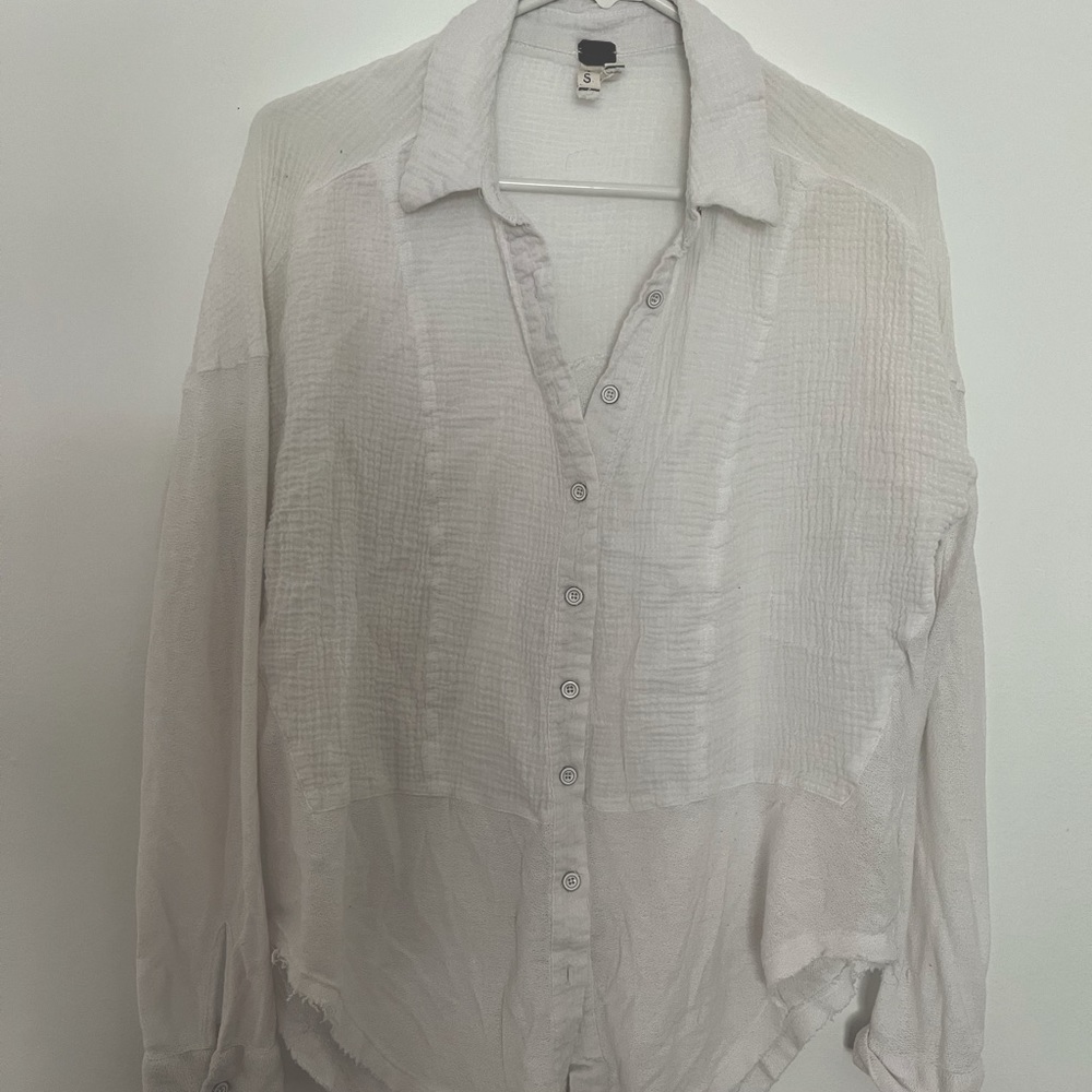 We the Free, Free People white blouse